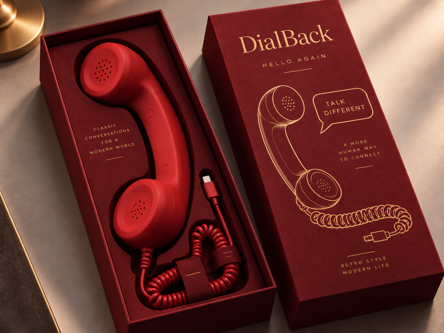 DialBack - Vintage 80s Phone Handset